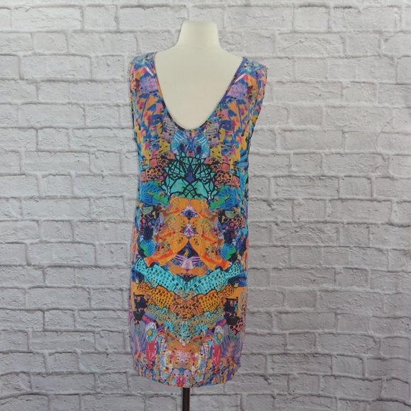 Ken Done Does something Else Natalie Wood Electric Sekki Silk Dress - Picture 2 of 7